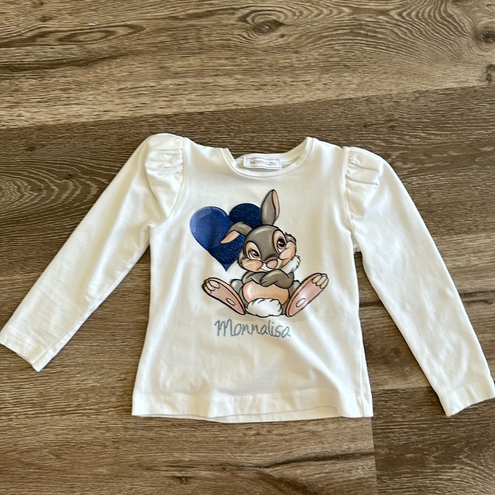Monnalisa long sleeve t-shirt size 4